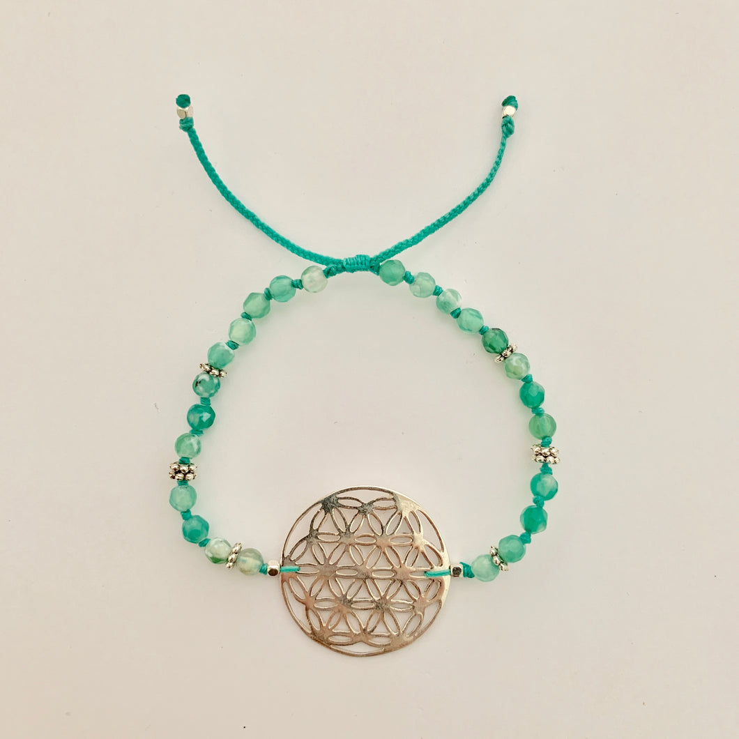 Bracelet Yoga Flower of Life Gemstone