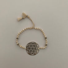 Load image into Gallery viewer, Bracelet Yoga Flower of Life Gemstone
