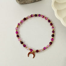 Load image into Gallery viewer, Bracelet Stone Charm Moon
